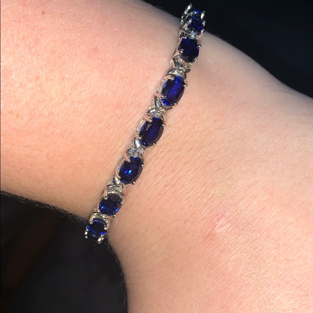 💙sapphire sterling silver bracelet